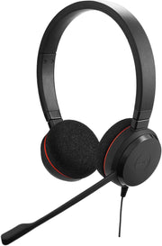 USB Wired Stereo Headset Noise Cancelling Mic Call Control Black