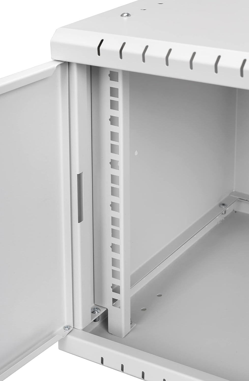 6U 19 Inch Server Rack Cabinet 450mm Glass Door Steel