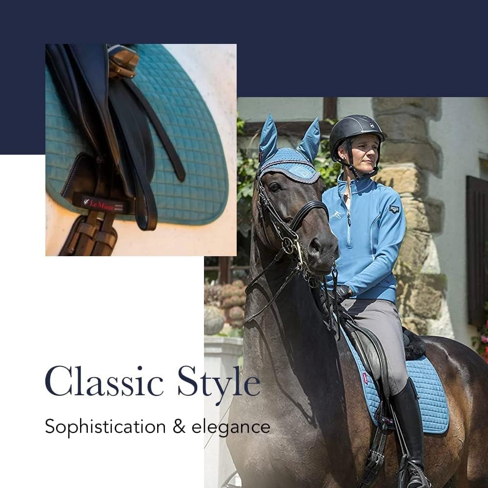 Peacock Dressage Saddle Pad L Satin Bamboo Lined Luxury