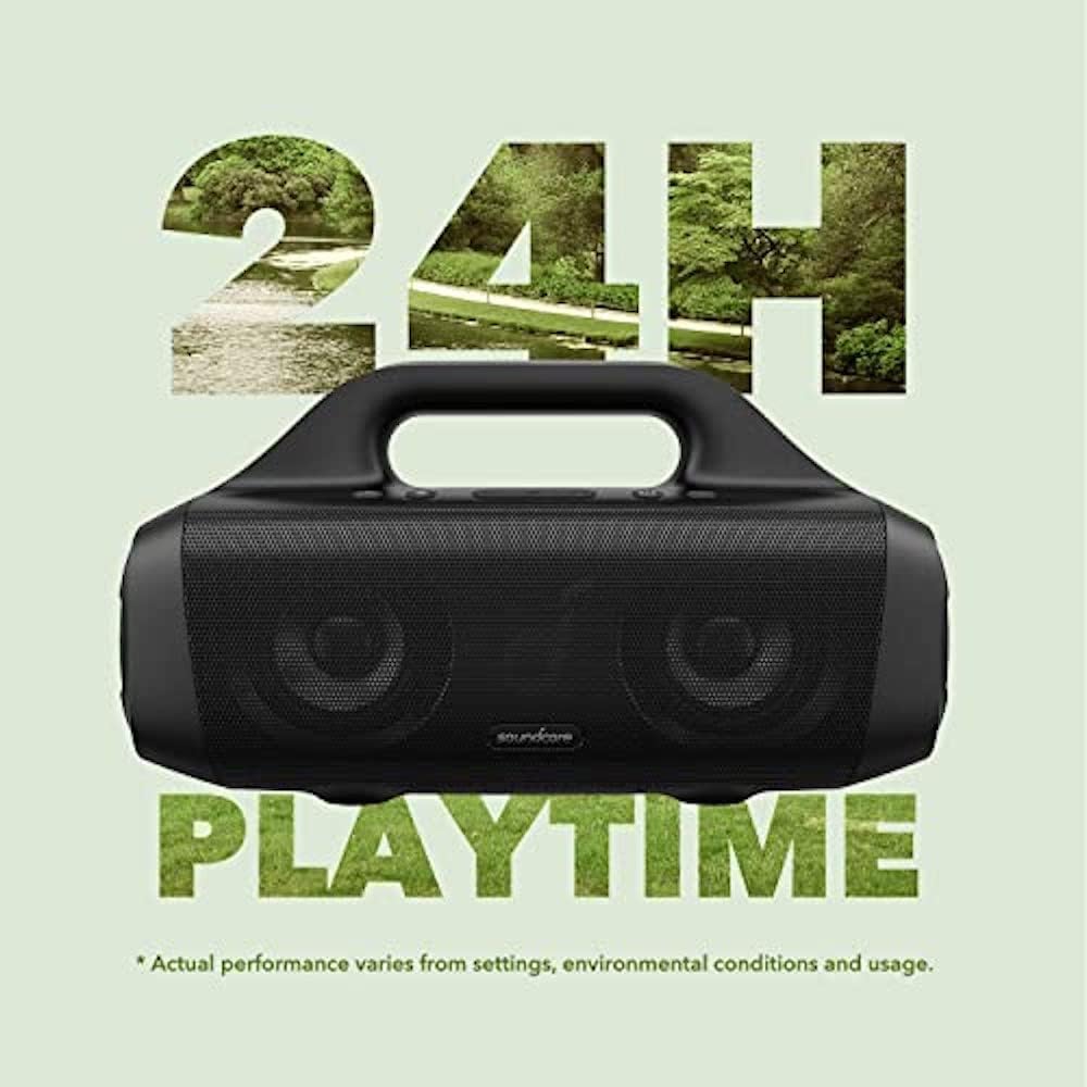 Portable Bluetooth Speaker 30W Loud Bass IPX7 Waterproof 24H Playtime