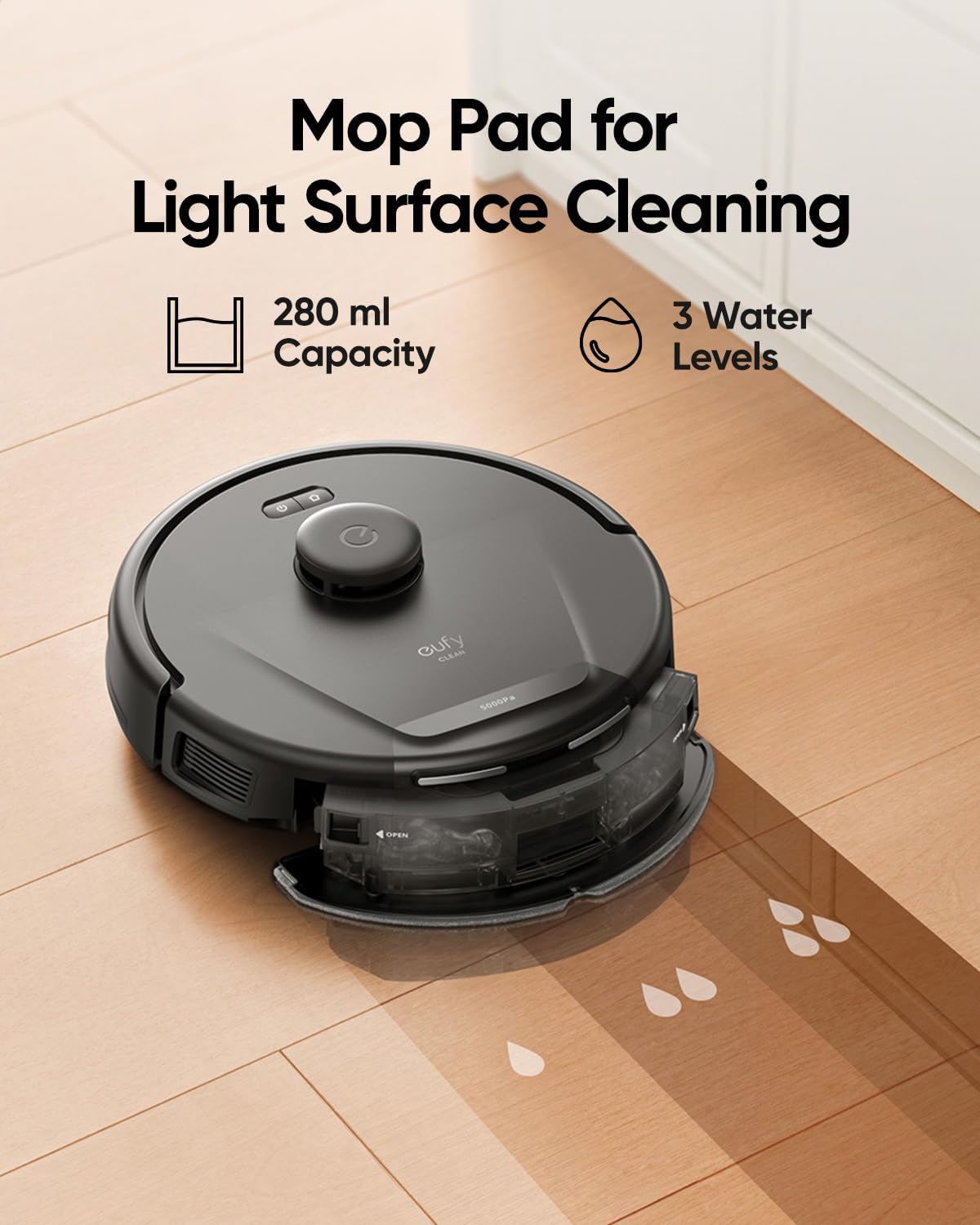 Robot Vacuum Mop Self Empty 5000Pa LiDAR Mapping 60 Day Clean