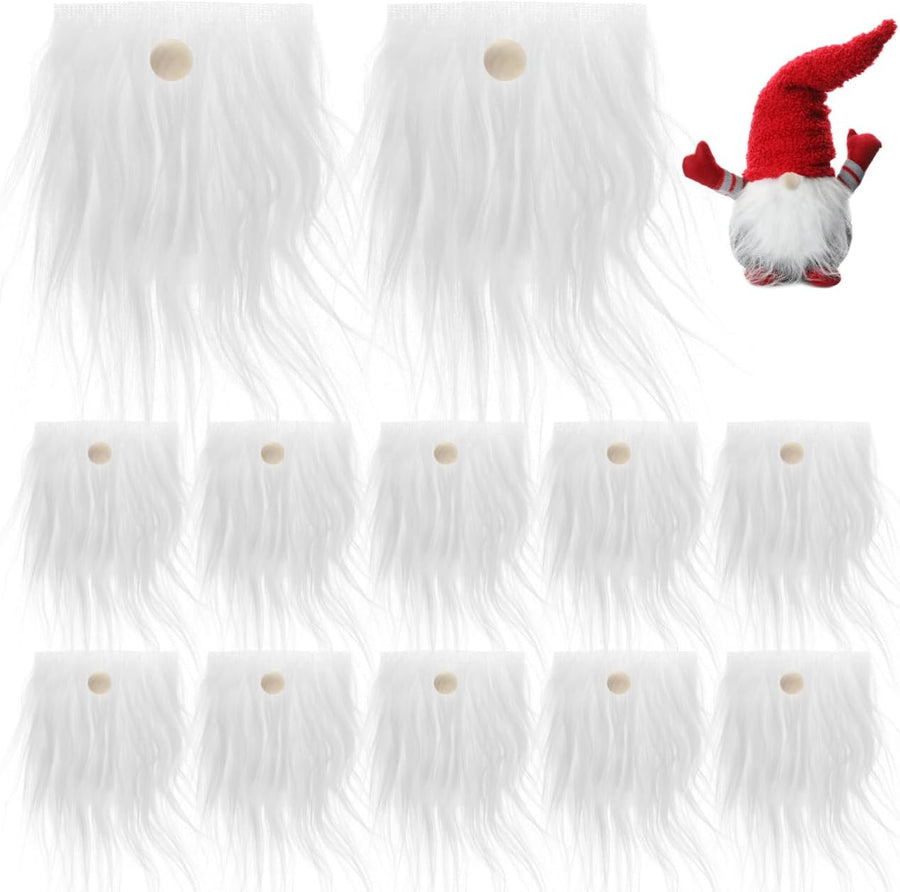 24PCS Gnome Beard Craft Kit Faux Fur DIY Christmas Set