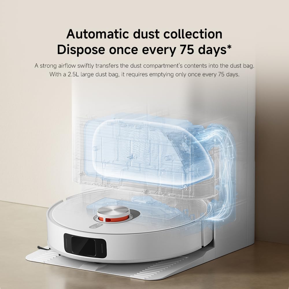 Robot Vacuum Mop Self Empty 7000Pa Auto Wash LiDAR WiFi