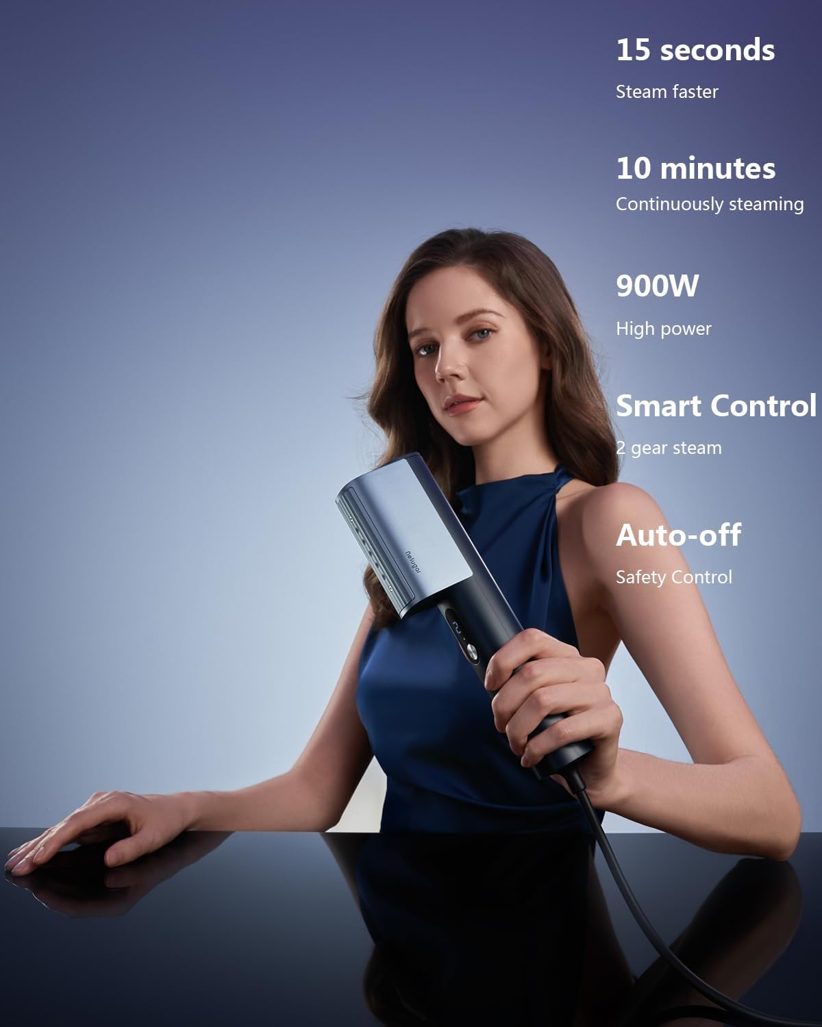Portable Garment Steamer Global Voltage Fast Heat 15s Travel