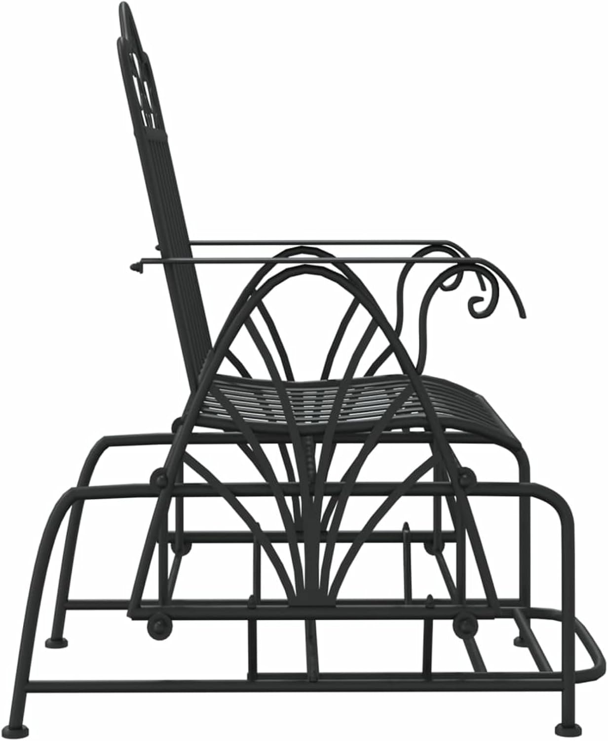 Steel Garden Glider Bench Rocking Patio Chair Outdoor Seat