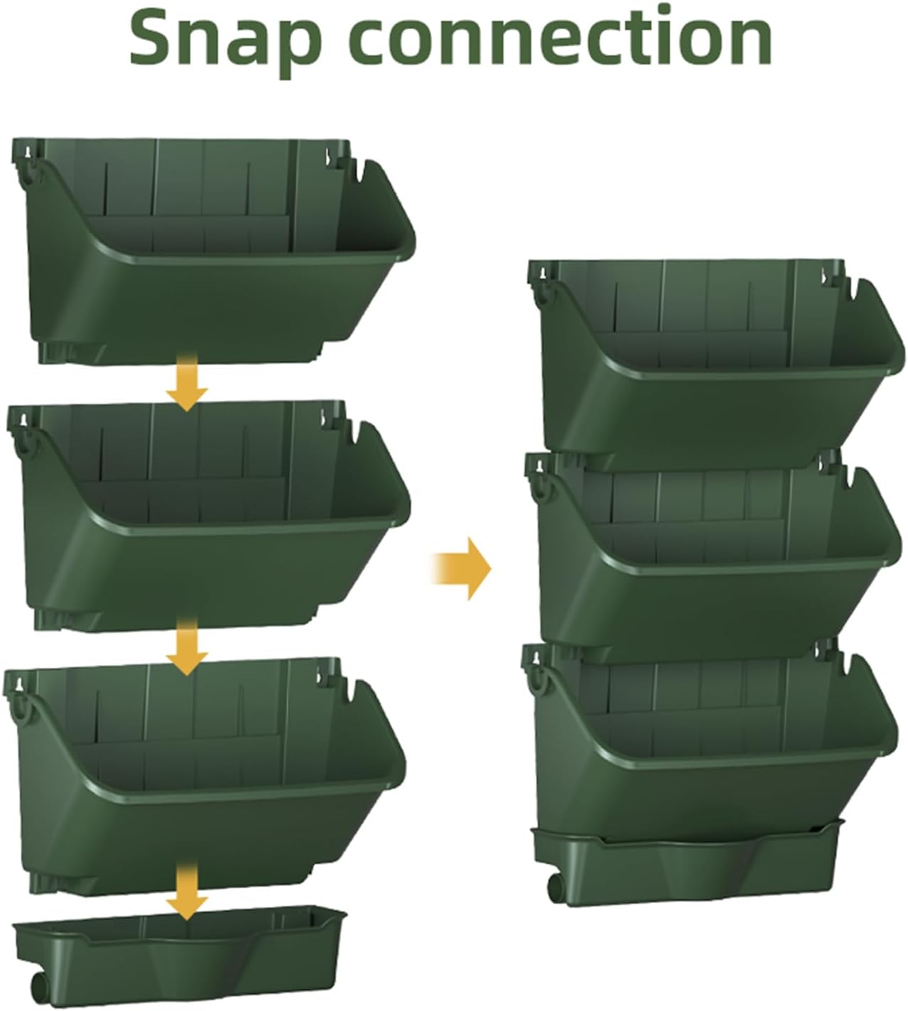 18 Pocket Vertical Wall Planter Self Watering Garden with Timer