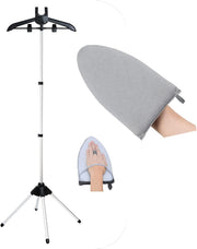 Clothes Steamer Stand Rack with Ironing Glove Pad Portable