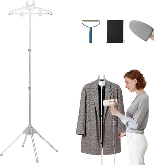 Garment Steamer Stand Adjustable Clothes Hanger 360 Rotating Foldable