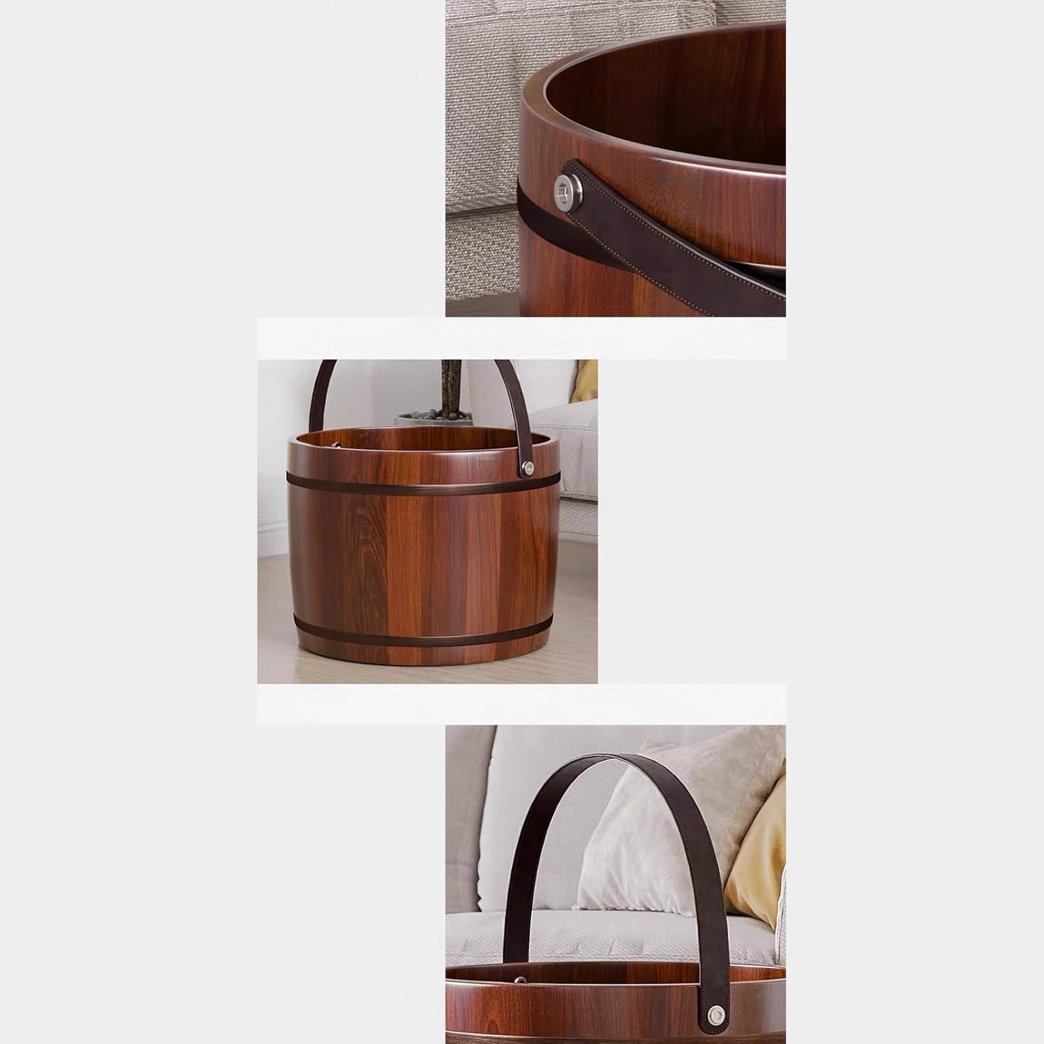 Foot Bath Basin with Massage Roller Ergonomic Handle Spa Soak