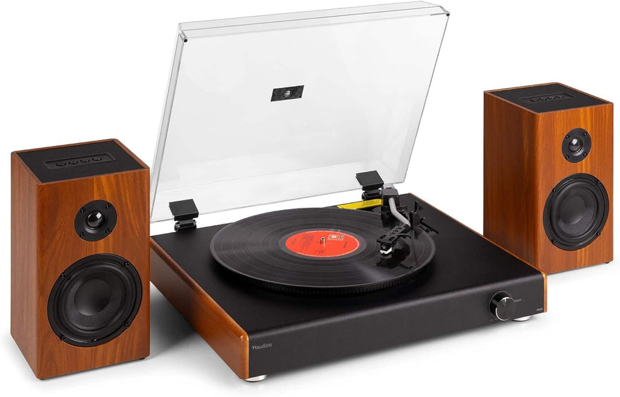 3 Speed Record Player with Wireless Bluetooth Speakers