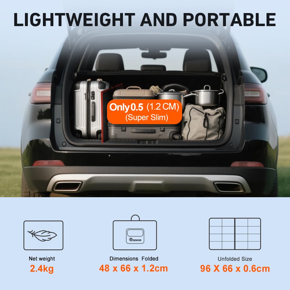 100W Foldable Solar Panel Kit 12V Battery RV Boat Charger