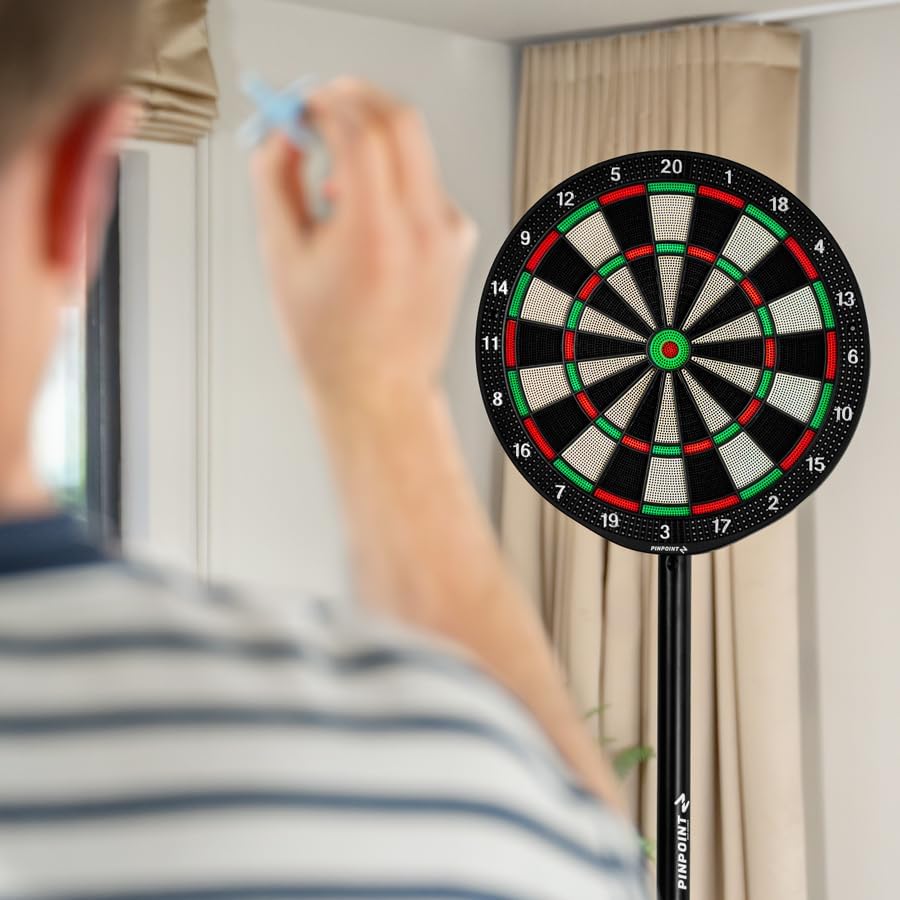 Soft Tip Dartboard Set Safe Home Game Board with 6 Darts Lightweight