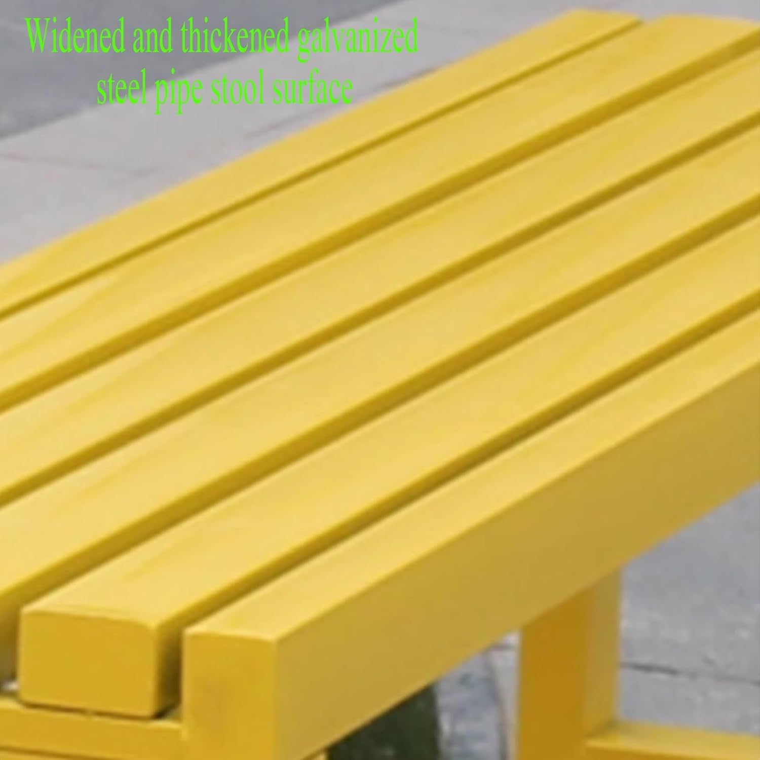 3 Seater Metal Garden Bench 150cm Backless Outdoor Patio Seat
