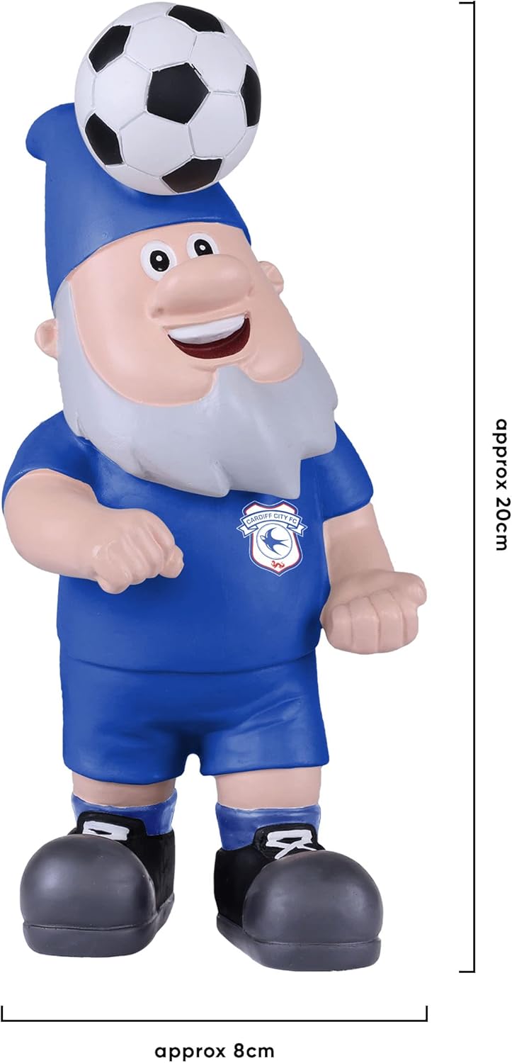 Football Gnome Garden Ornament Soccer Header Ball Decor