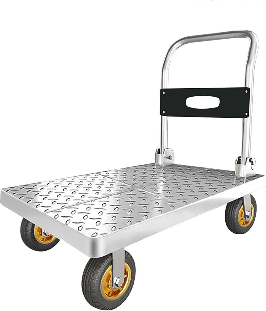 Heavy Duty Flatbed Trolley 300KG Steel Dolly Cart