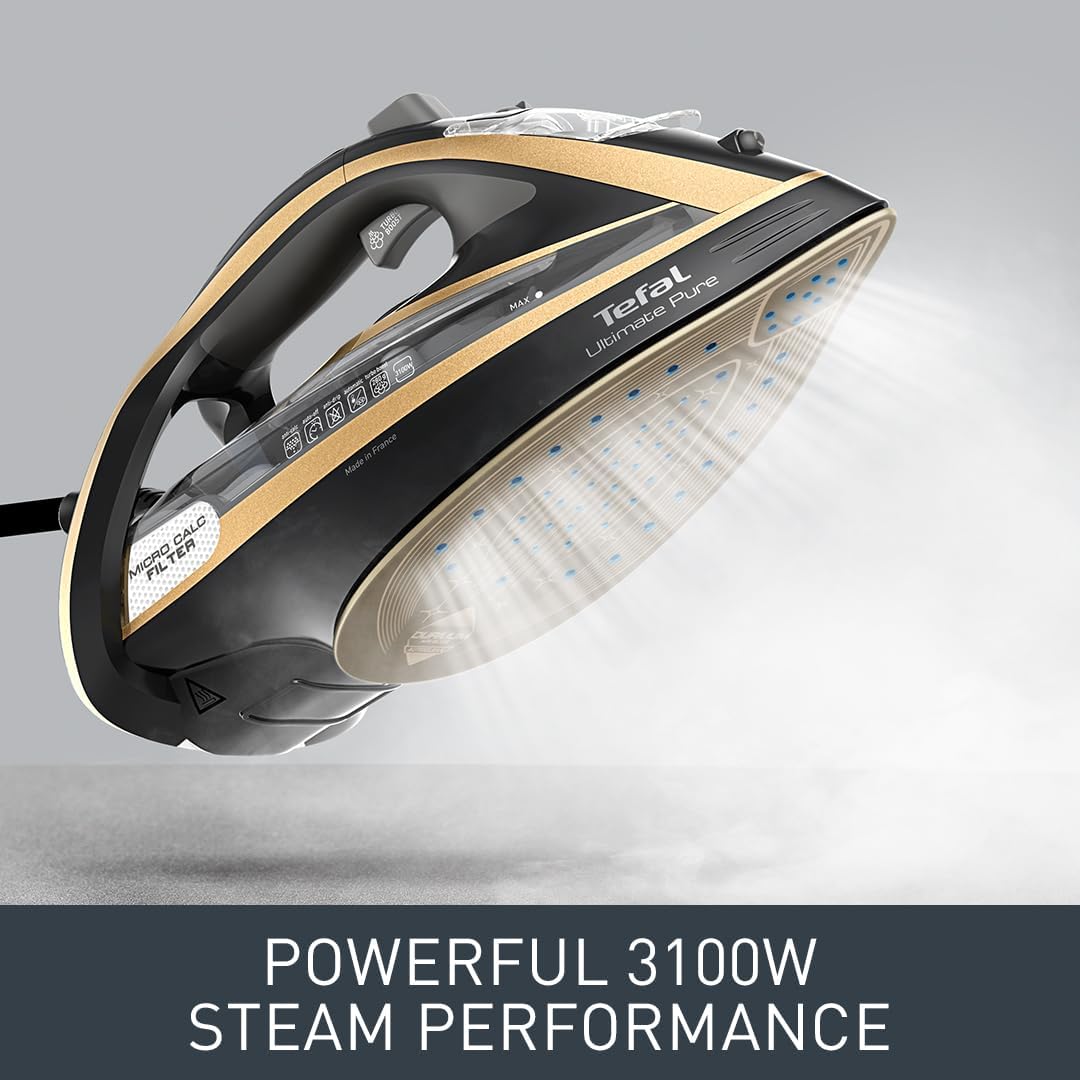 3100W Steam Iron 280g Steam Boost Durilium Soleplate 350ml Tank