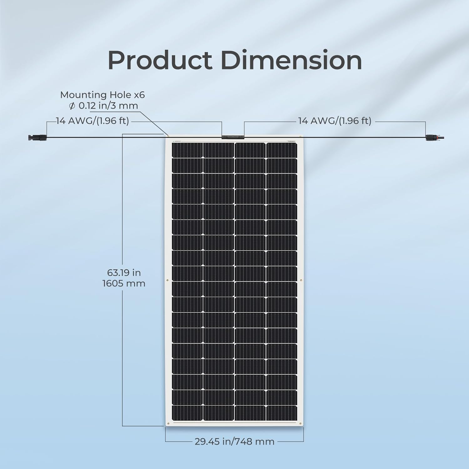 400W Flexible Solar Panel Kit 12V RV Marine Roof