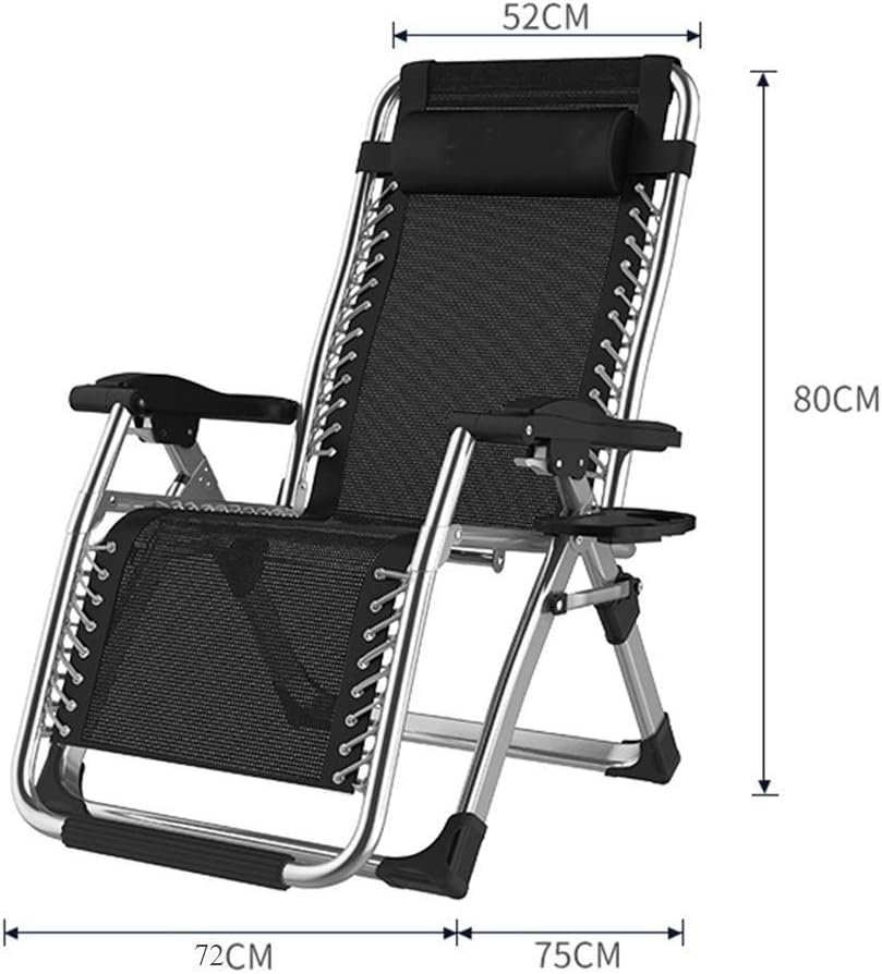 Heavy Duty Zero Gravity Sun Lounger Silver 200KG
