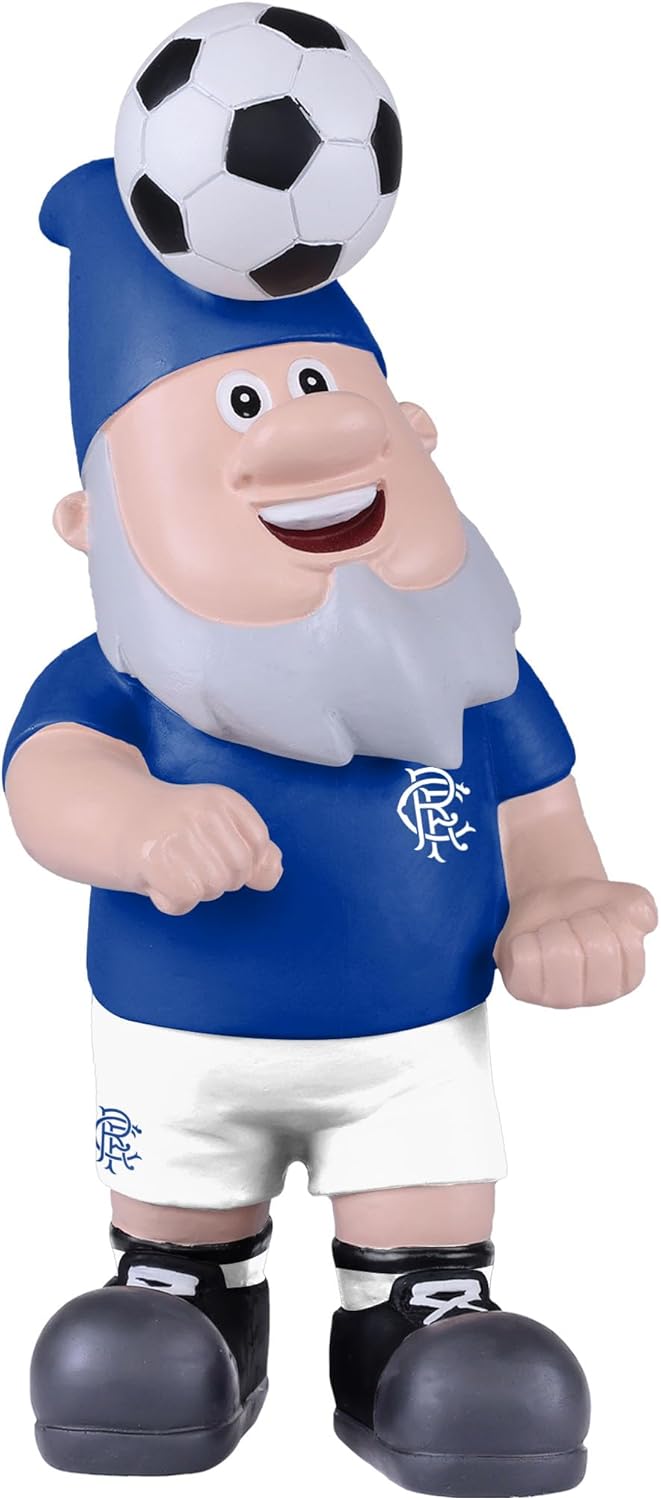 Soccer Fan Garden Gnome Header Ball Statue Football Decor 20cm