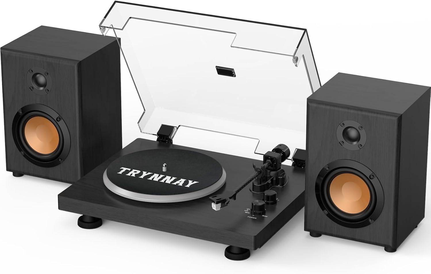 High-Fidelity Vinyl Turntable with Bluetooth, 33/45 RPM, Adjustable Counterweight