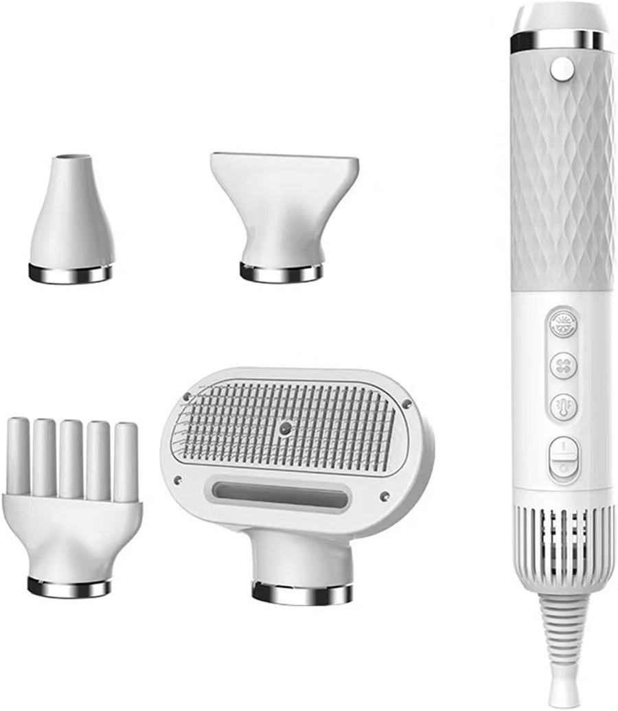 5 In 1 Pet Hair Dryer Vacuum Kit Adjustable Speed Heat