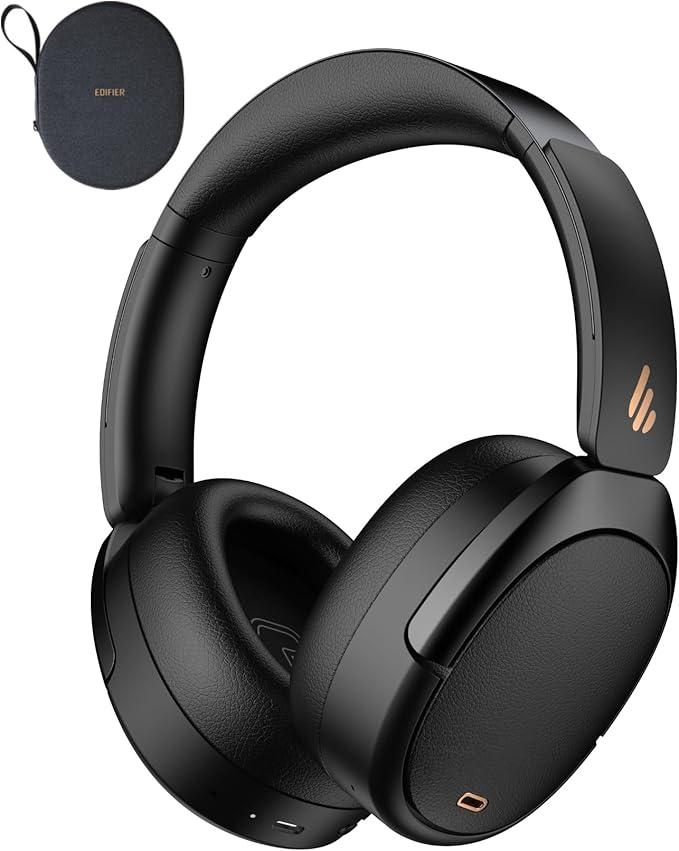 Bluetooth Noise Cancelling Over Ear Headphones 80H Battery ANC
