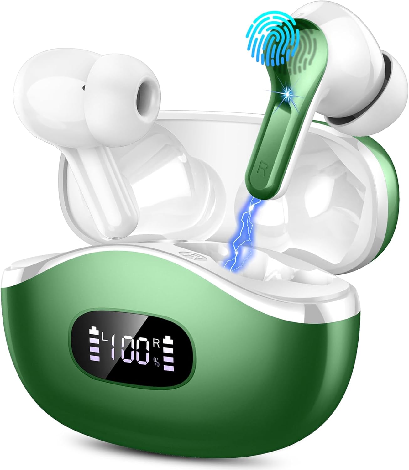 Wireless Bluetooth Earbuds ENC Noise Cancelling 40 Hour Playtime