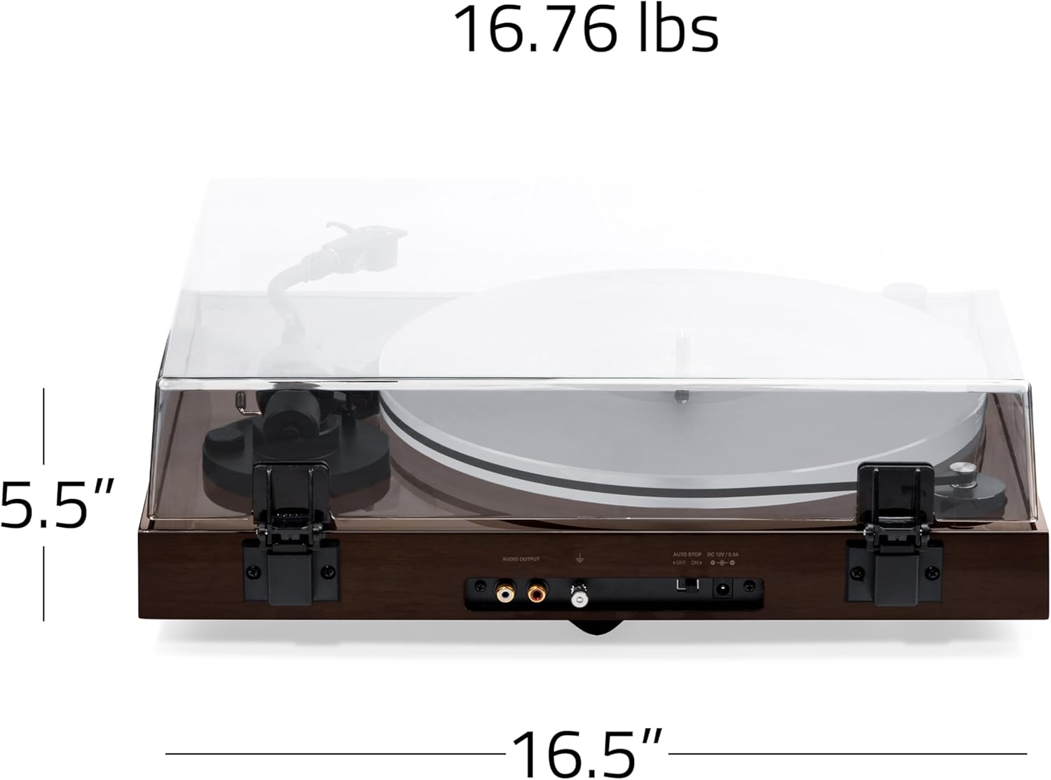 High-Fidelity Vinyl Turntable Ortofon 2M Blue Acrylic Platter Walnut