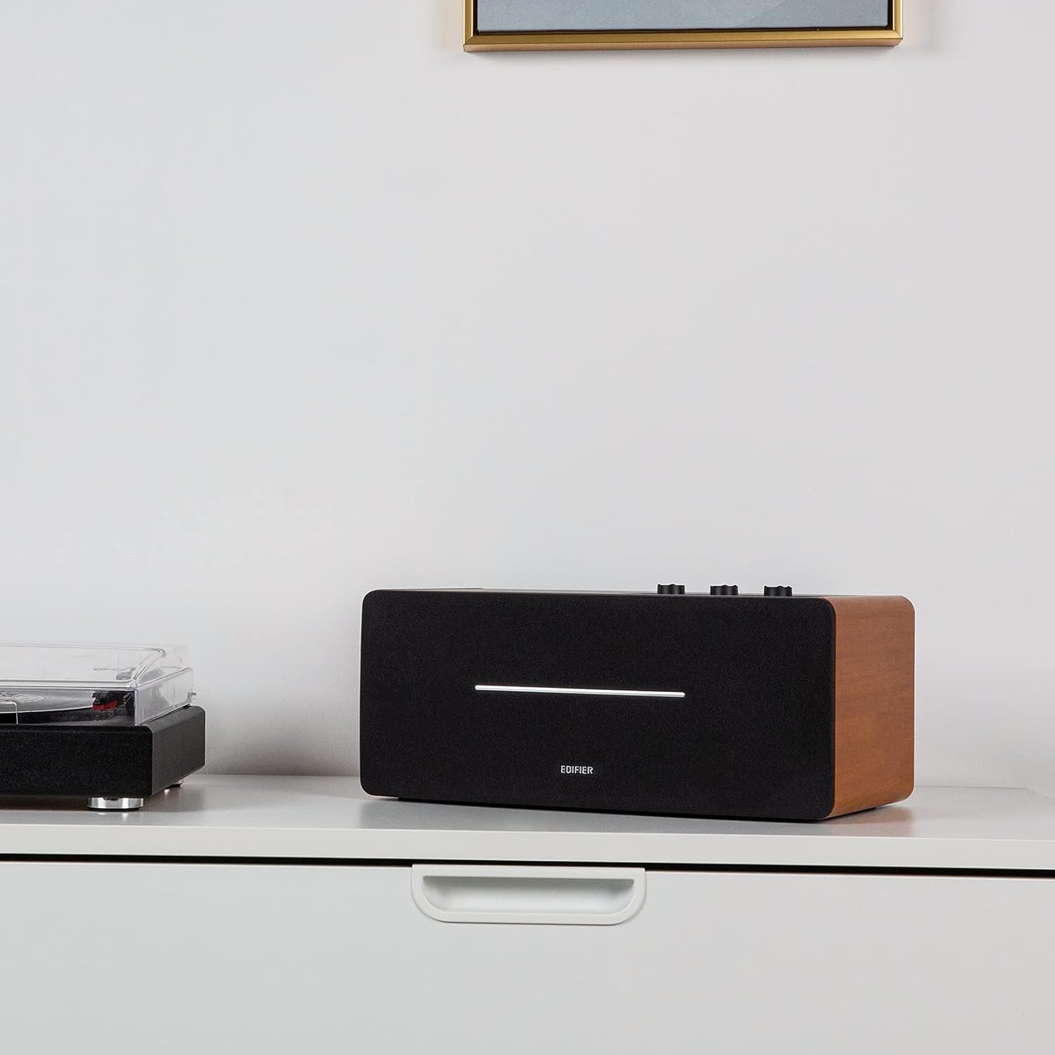 Bookshelf Bluetooth Speaker 70W Stereo Wooden HiFi Desktop Audio