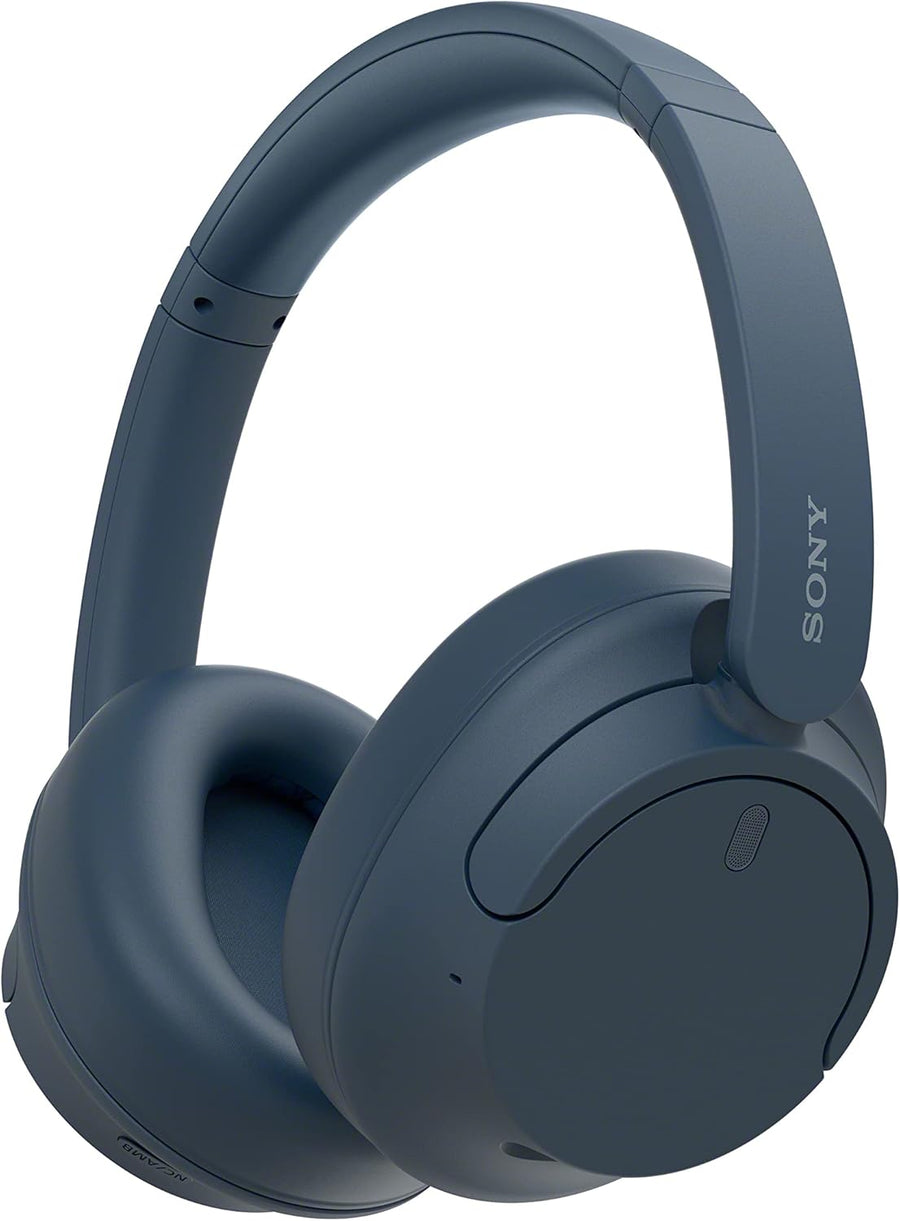 Wireless Bluetooth Noise Cancelling Over Ear Headphones 50Hr Battery Blue