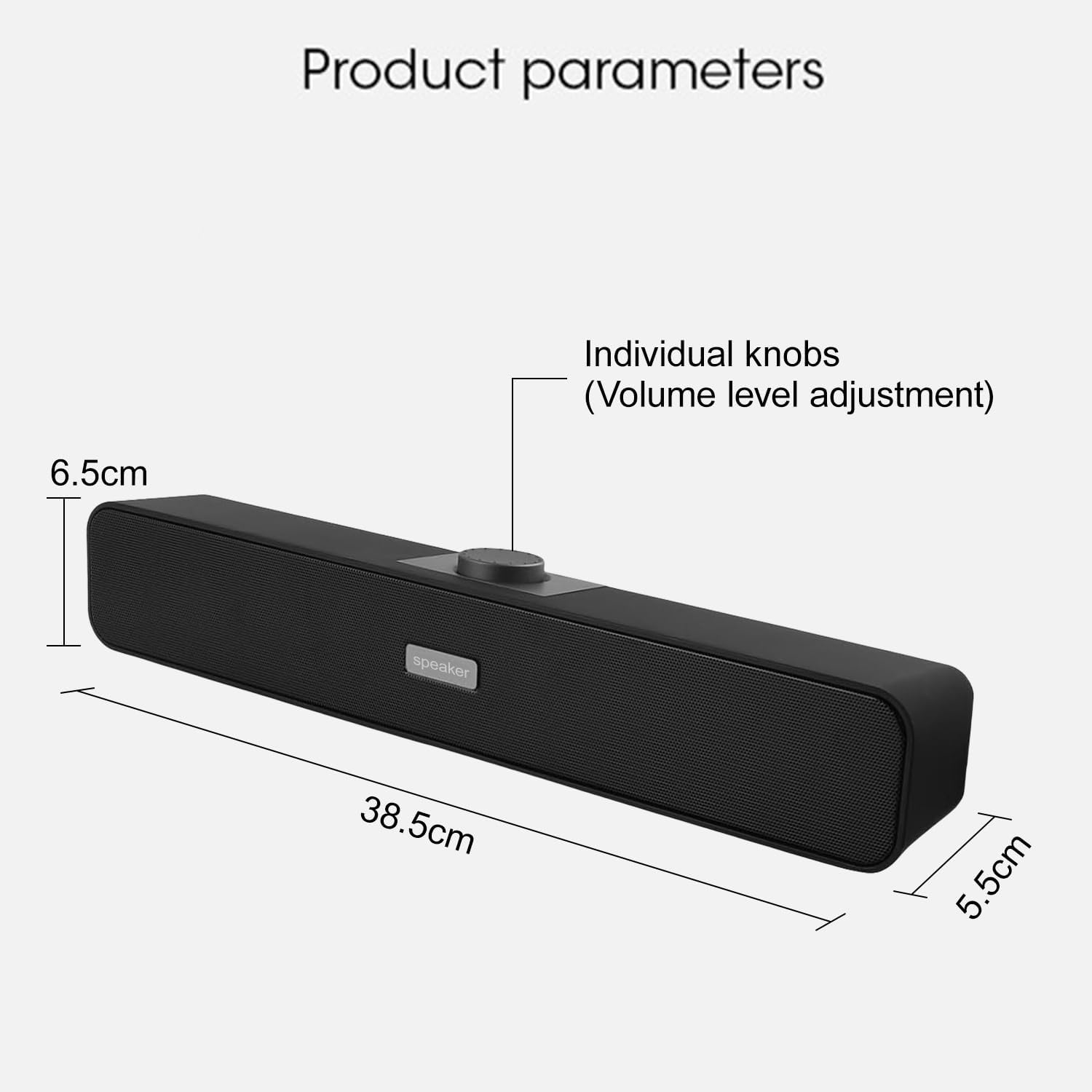 Bluetooth PC Speakers USB Powered Stereo Bass Desktop Audio