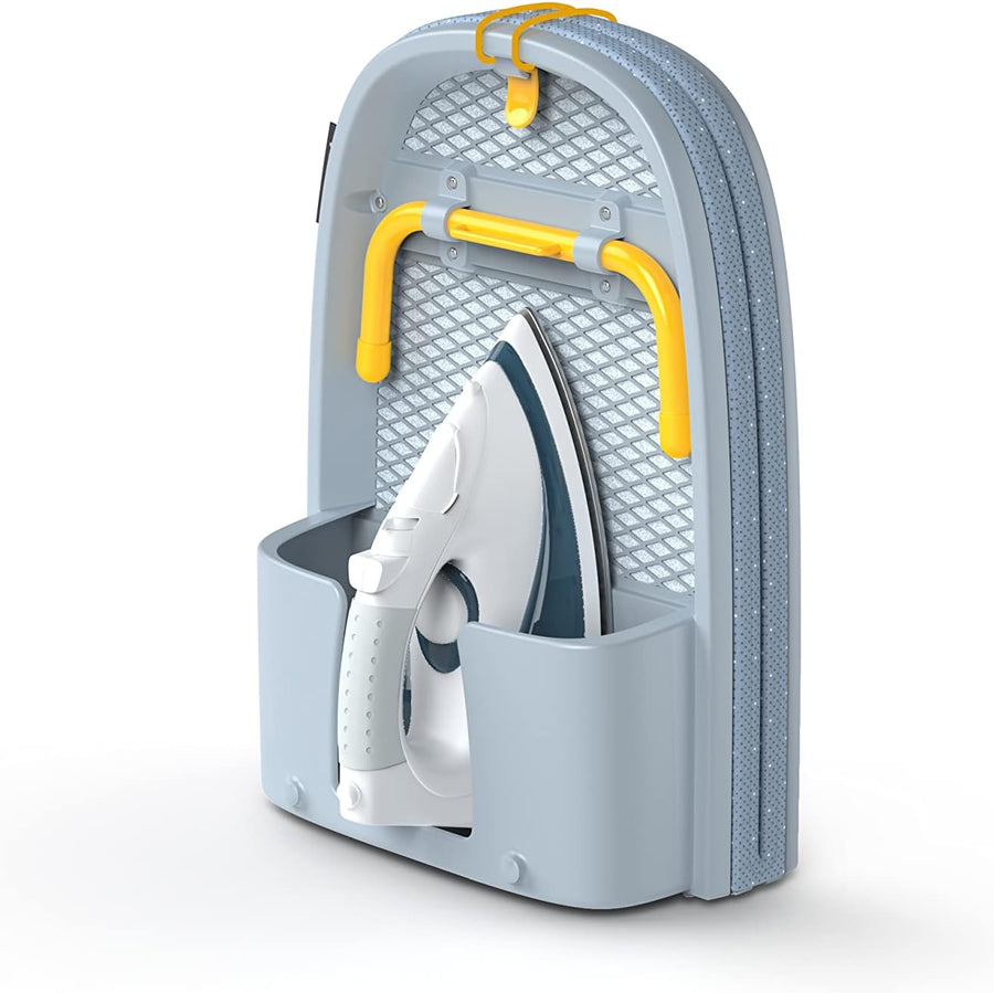 Compact Folding Tabletop Ironing Board w/ Iron Storage Space Saving Wall Mount