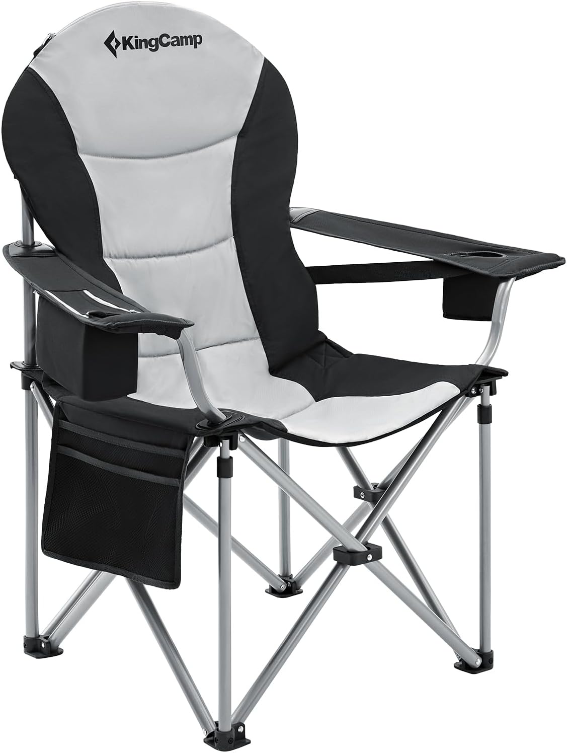 XL Heavy Duty Camping Chair 550 LBS Lumbar Support Cooler Seat