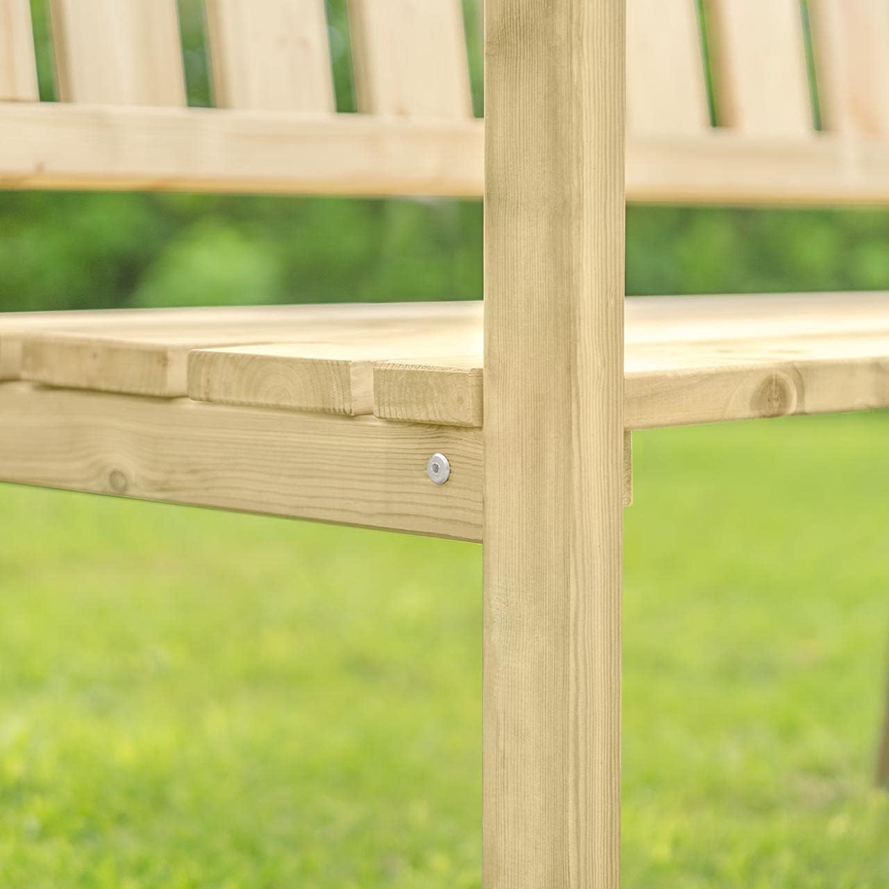 3 Seater Wooden Garden Bench Outdoor Patio Seat
