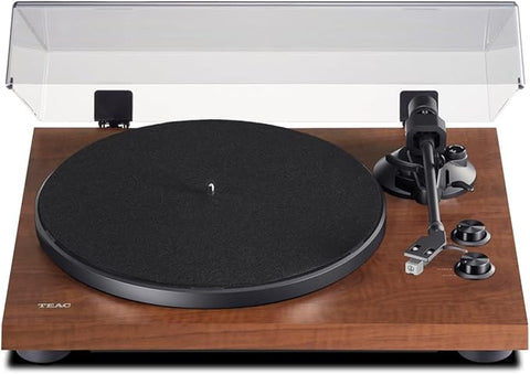 Walnut Bluetooth Belt Drive Turntable With Preamp