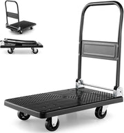 Heavy Duty Push Cart Dolly 200KG Folding Flatbed Truck