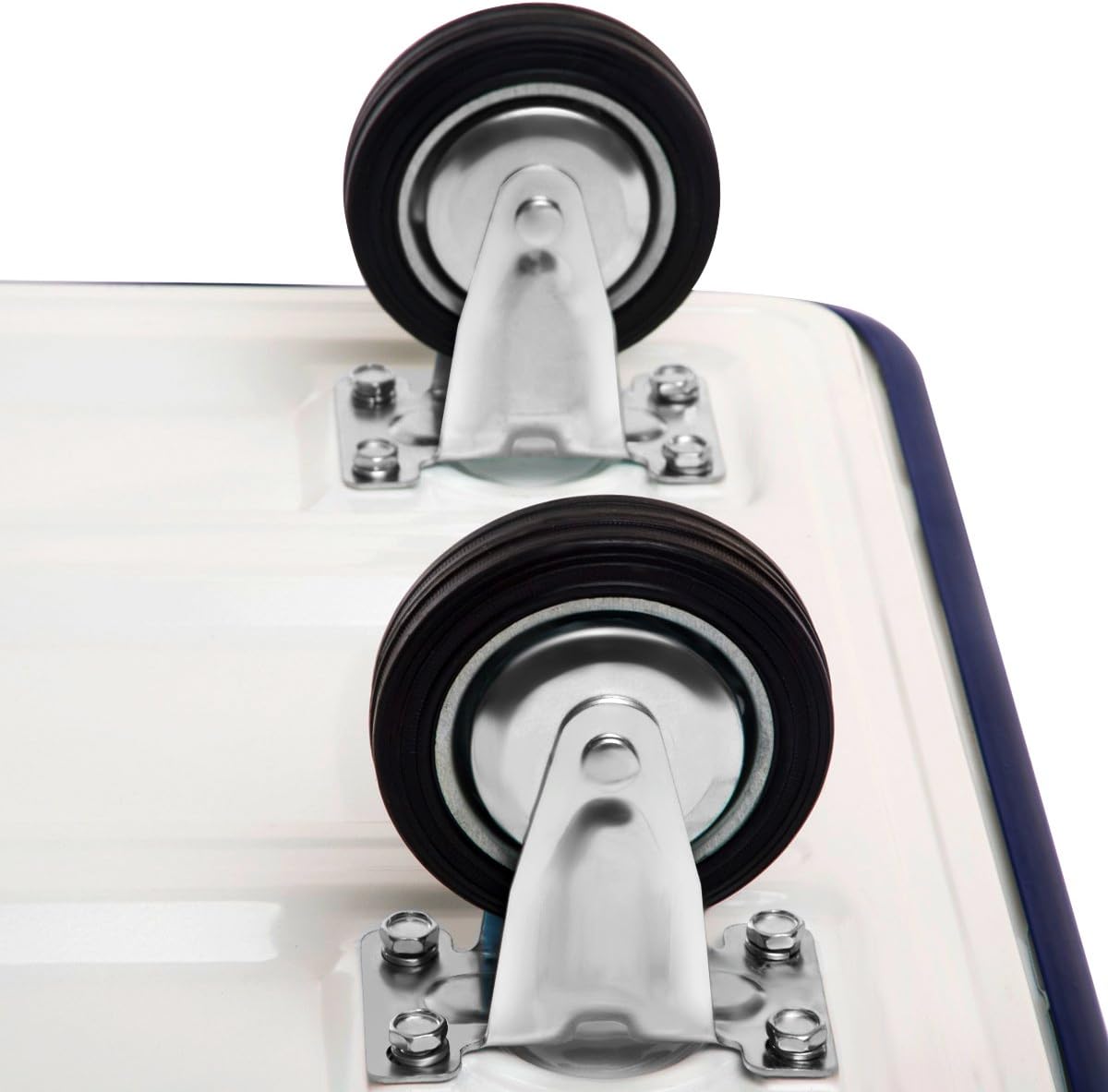 Blue White Folding Platform Trolley 150KG Push Cart