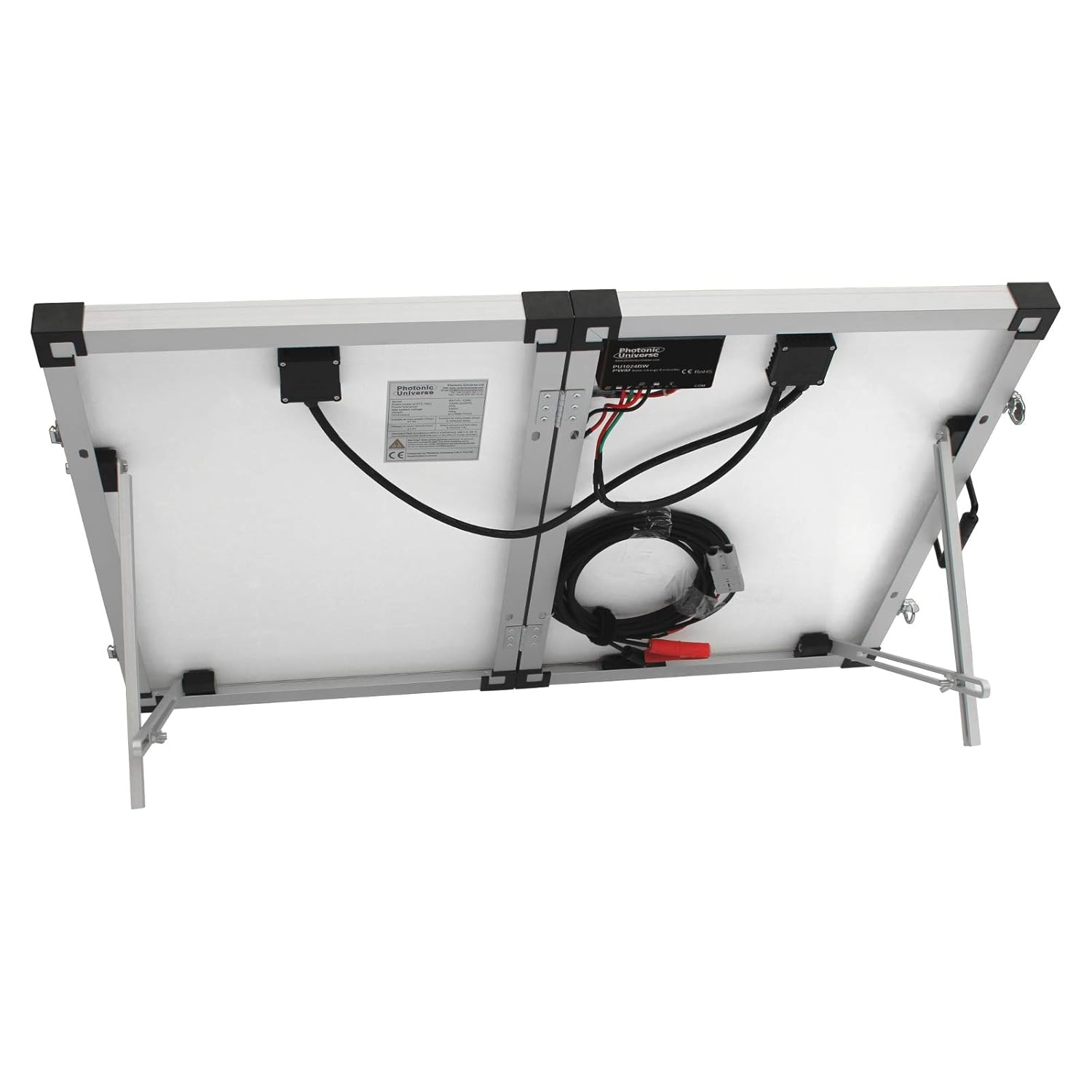 120W Foldable Solar Charging Kit 12V Waterproof Case