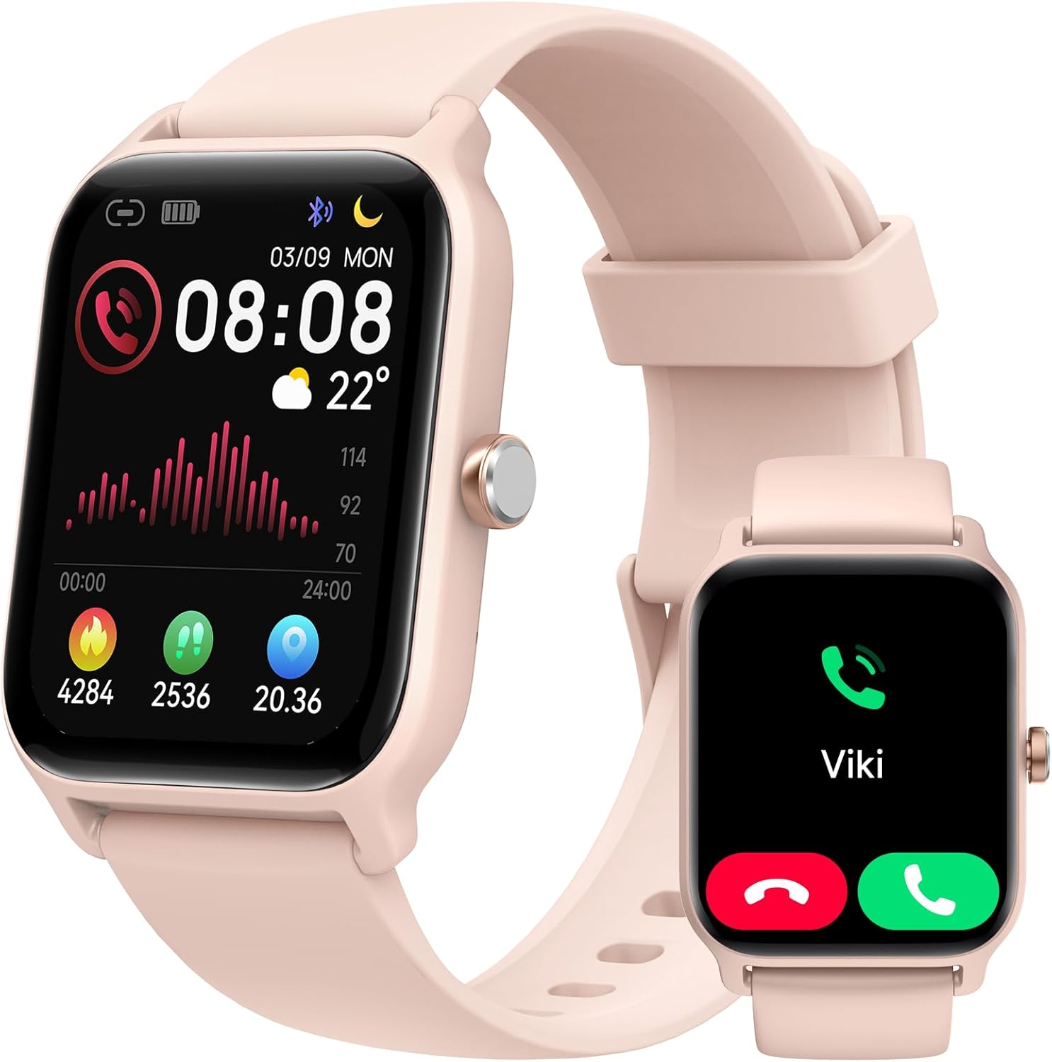 Smart Watch for Women Bluetooth Calling Alexa Fitness Tracker