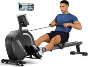 Magnetic Rowing Machine 16 Resistance Home Rower LCD Trainer