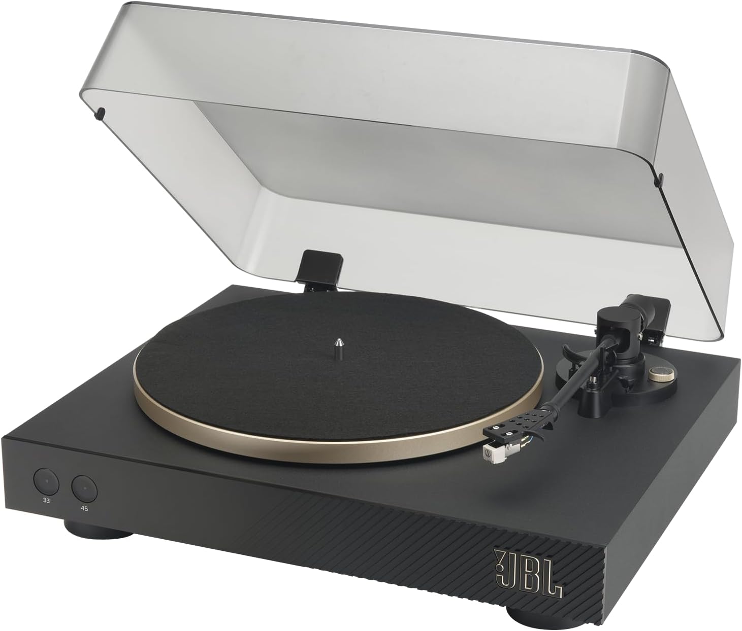 Bluetooth Vinyl Turntable AptX HD Black Gold