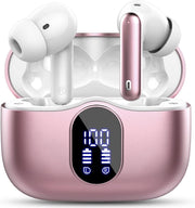Wireless Bluetooth 5.3 Earbuds ENC Mic Deep Bass 36H LED Case