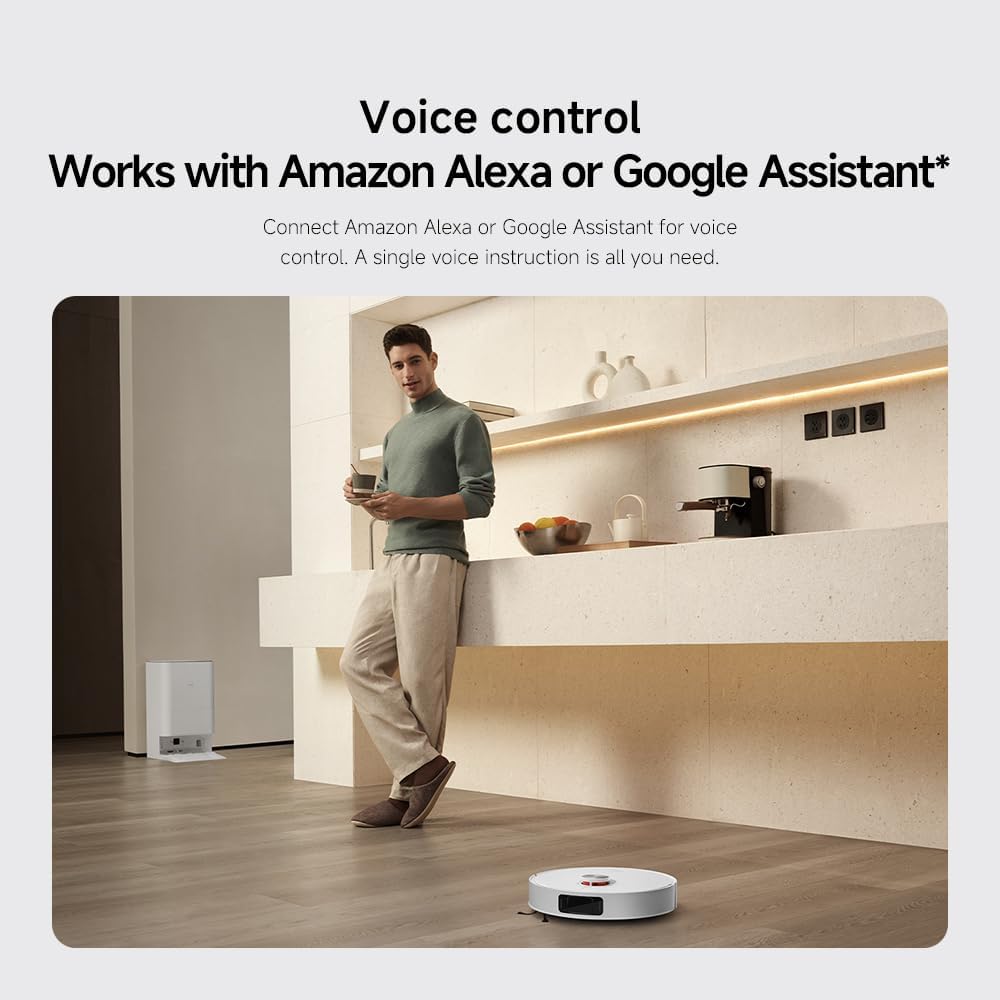 Robot Vacuum Mop Self Empty 7000Pa Auto Wash LiDAR WiFi