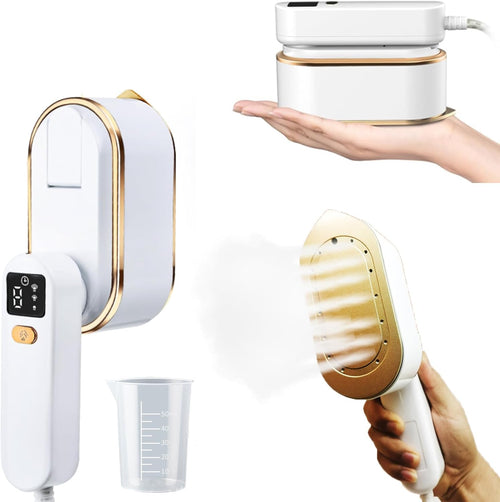 2in1 Travel Garment Steamer Iron 1200W 10s Heat LED Foldable