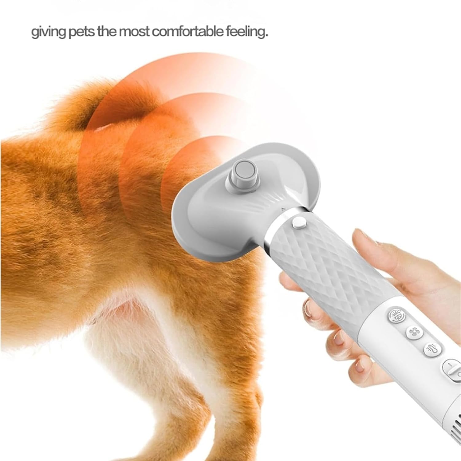 5 In 1 Pet Hair Dryer Vacuum Kit Adjustable Speed Heat