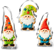Gnome Cookie Cutters Set 3PCS Stainless Steel Baking