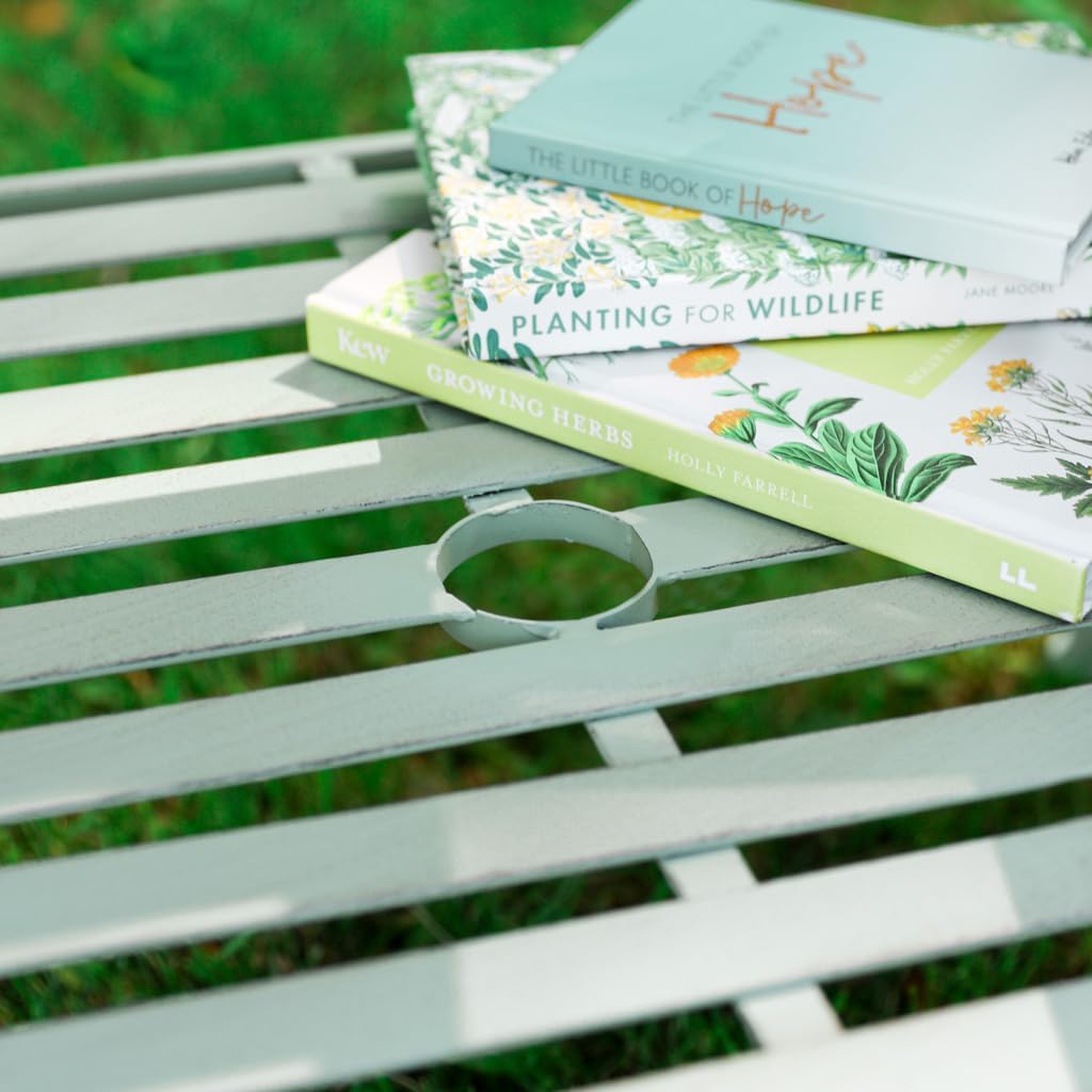 2 Seater Garden Bench with Table Vintage Tete-a-Tete Patio Seat Green