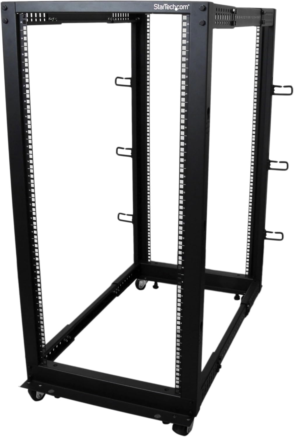 25U 4 Post Open Frame Server Rack Mobile Floor Mount