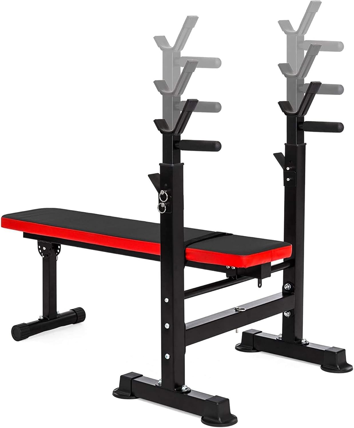Adjustable Olympic Weight Bench Squat Rack Folding Workout Station