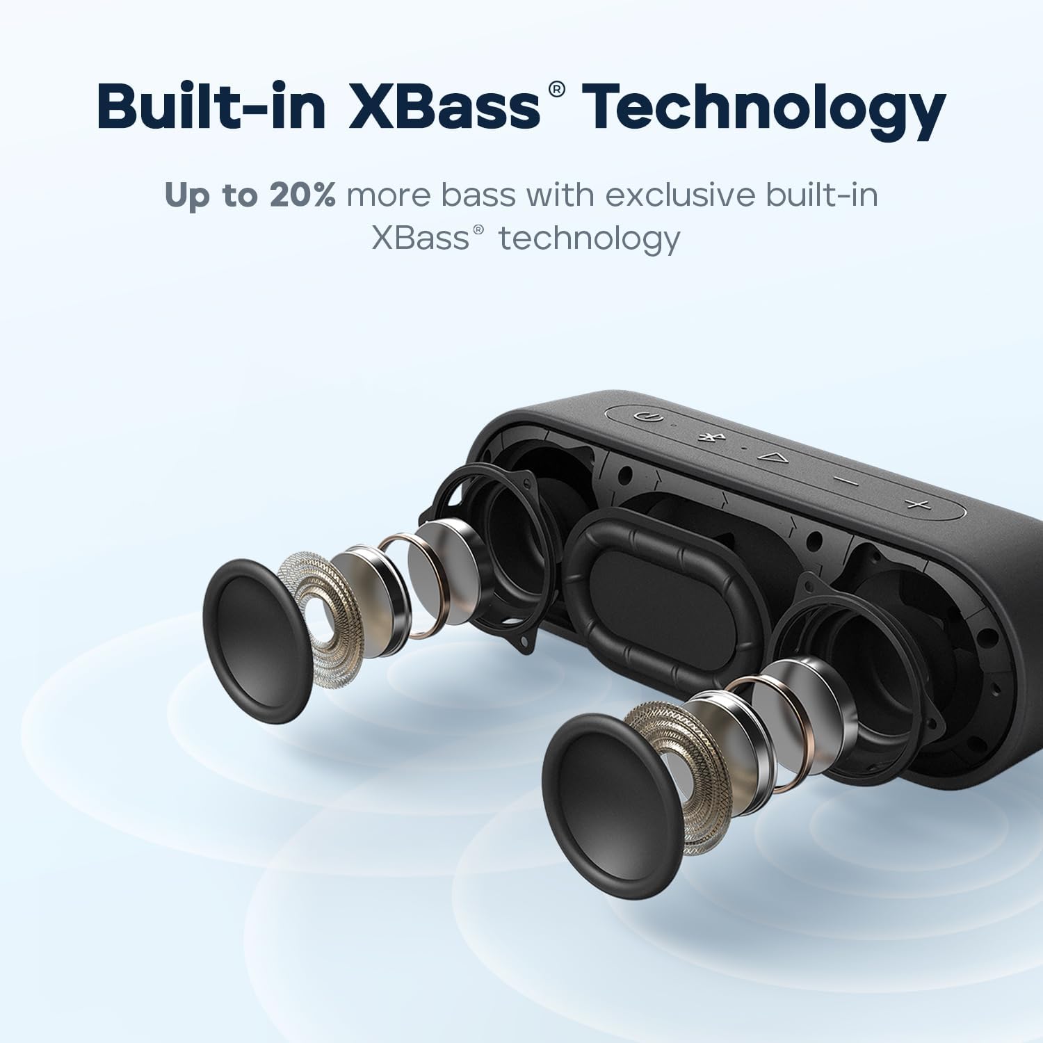 Bluetooth Speaker 16W Waterproof IPX7 24H Playtime Portable